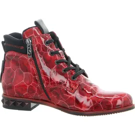 SIMEN Schnürstiefeletten Damen Rot 39 EU