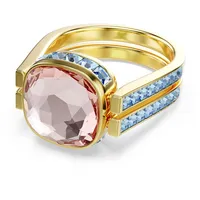 Swarovski Chroma Ring, Kissenschliff, mehrfarbig Goldlegierungsschicht | 60