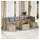 vidaXL Garten Sofa Set 8-tlg. Beige/Grau