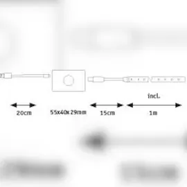 Paulmann LED Strip batteriebetrieben 1m 1,4W 140lm/m 3000K