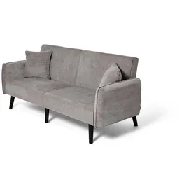 Jahnke Schlafcouch Boucle 2-Sitzer Grau