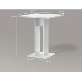 livinity® Regusa 65 x 78 x 65 cm weiß