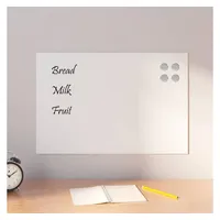 VidaXL Magnettafel Wandmontage Weiß 60x40 cm Hartglas