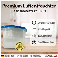 TronicXL 20x 500ml Luftentfeuchter Granulat Raumentfeuchter Keller Bad Zuhause,