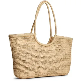 Tommy Hilfiger TH Elevated Summer Tote Shopper Raffia Beige