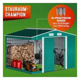 Gardebruk Metallgerätehaus 2,5 x 2 m grün