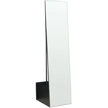 [en.casa] Saden Garderobenspiegel 165x40x51 cm Schwarz