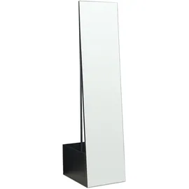 [en.casa] Saden Garderobenspiegel 165x40x51 cm Schwarz