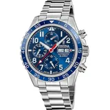 Festina AUTOMATICO F20055/3 Herren Automatikchronograph - Silber/Blau