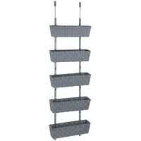Wenko Türregal Adria 5 Etagen 42 x 141 x 16 cm Grau