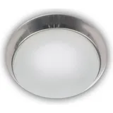 Niermann Standby Niermann Stand By, Wandleuchte + Deckenleuchte, Niermann LED 14W Deckenleuchte satiniert Glas Klarrand, Nickel matt, 40cm, HF Sensor, warmweiss, Mad