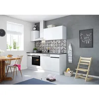 OPTIFIT Küchenzeile Luca932 210 cm weiß matt