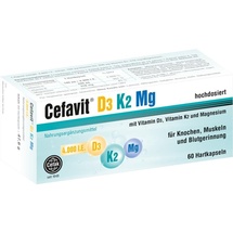 Cefak Cefavit D3 K2 Mg 4.000 I.E. Hartkapseln 60 St.