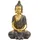 Dehner Polyresin-Buddha, 32 x 22.5 x 52.5 cm, Polyresin, gold