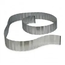 Relaxdays Rasenkante 500 x 16 cm 2 Stück Silber
