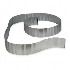 Relaxdays Rasenkante 500 x 16 cm 2 Stück Silber