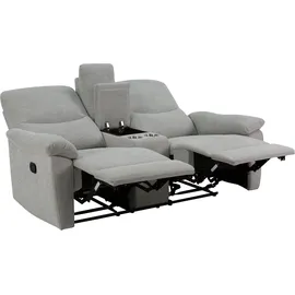 Home Affaire »ODILON, 2er-Kinosofa, TV-Sessel, Mulitmedia-Sofa, Struktur, USB A/C,« Relaxfunktion manuell u. elektrisch, Getränkehalter, Staufach