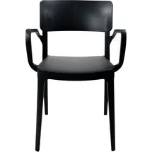 Essentials Gartenstuhl ESSENTIALS "Wing", schwarz, B:54cm H:82cm T:55cm, Kunststoff, Polypropylen, Stühle, Gartenstuhl, schwarz, Stapelstuhl Kunststoff