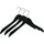 Songmics Kleiderbügelset, Schwarz, Metall, 45 cm, Garderobe, Kleiderbügel