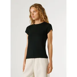 Pepe Jeans Damen, Merida T-Shirt schwarz, (Schwarz), XS - XS