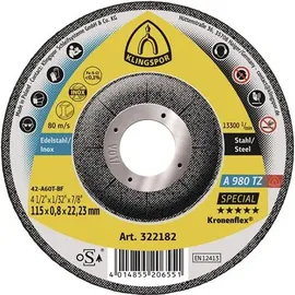 KLINGSPOR A 980 TZ Special Trennscheibe D125x0,8 mm 25 Stück