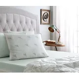 Yatas Bedding Naturfaserkissen Bambus Majestät, Kopfkissen 40x80, 80x80 cm, Bauchschläfer, Rückenschläfer, Seitenschläfer, atmungsaktiv, allergiker geeignet (Hausstauballergiker) weiß 40 cm x 80 cm
