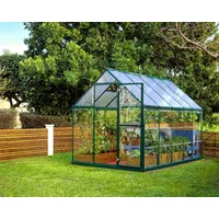 CANOPIA Hybrid Alu grün Polycarbonat 0,7 mm/Dach HKP 4 mm 6,5 m2