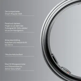 Oura Ring 5 Größe 11 Brushed Silver