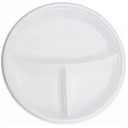 Blanc HYGIENIC SET: Menüteller & Besteck, Mehrwegbesteck, 1600x Teller & 2000x Besteck, weiß, robust, Premium Qualität
