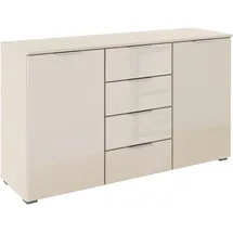 OTTO home Kombikommode 120 x 81 x 42 cm Beige / Glas Beige