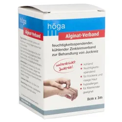 Alginat-verband 8 cmx3 m kühlender Zinkleimverband