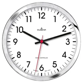 Dugena Wanduhr 30,5 cm 5520 silber