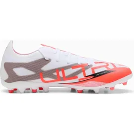 Puma Ultra 5 Match MG Herren PUMA White/PUMA Black-Glowing Red 46