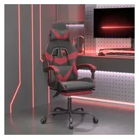 vidaXL Gaming-Stuhl mit Fußstütze Schwarz PC