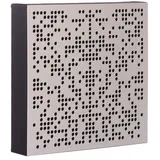 Bluetone Acoustics Binary AbFuser | Akustikpaneele Wand | Schallabsorber und Akustik diffusor | Hybrid Akustikplatte (50x50x7cm, Silber)