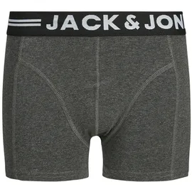 JACK & JONES Boy Boxershorts Boys Logo 3-Pack 176Dark Grey Melange | 176