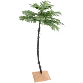 vidaXL Künstliche Palme mit 88 LEDs Warmweiß 150 cm