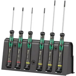 Wera 2035/6 A Elektronik-Schraubendrehersatz + Rack, 6-teilig - 05118150001