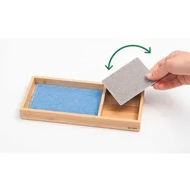 Sigel Schreibtisch-Organizer Eyestyle hellblau/dunkelgrau Bambus 2 Fächer 24,5 x 10,9 x 2,5 cm