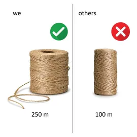 D.RECT Jute-Schnur 250m 2mm Dicke