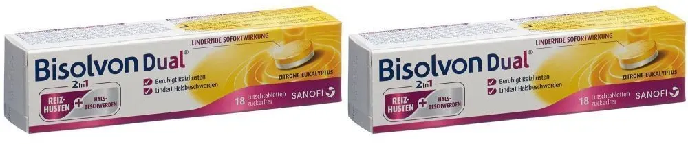 Bisolvon® Dual 2 in 1 Lutschpastillen trockener Husten