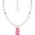 Thomas Sabo Kette mit Anhänger Gliedercollier Goldbär Silber 925 rosa/silberfarben/weiß