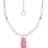 Thomas Sabo Kette mit Anhänger Gliedercollier Goldbär Silber 925 rosa/silberfarben/weiß