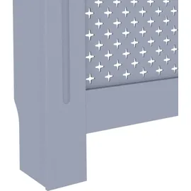 vidaXL Heizkörperverkleidung Anthrazit 112x19x81,5 cm MDF - Grau