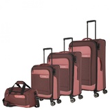 Travelite VIIA 4-Rollen Trolley Set, pink