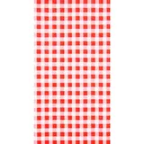 Home Fashion, MD Karo red, Mitteldecke, aufgefaltetes Maß 80 cm x 80 cm, gefaltet im Folienbeutel, 1 Stück pro Pack