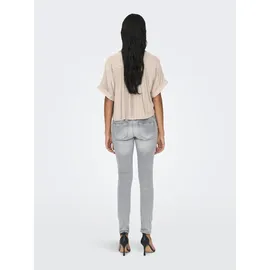 Only ONLPAULA LIFE S/S TIE SHIRT Viskose Beige XL