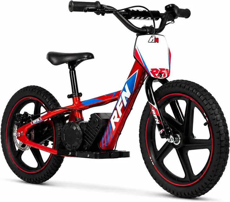 RFN 16-Zoll geländegängiges Kindermotorrad, 124,8 Wh Offroad-Dirtbike, 19 km/h Rennmotorrad mit 250 W Motor für Jungen und Mädchen, Kinder