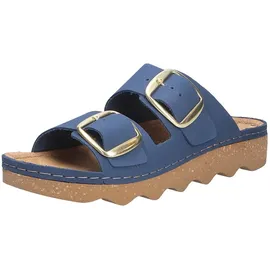 ROHDE Damen Pantolette Leder Zweischnaller mit Plateausohle Alassio 6229, Größe:37 EU,