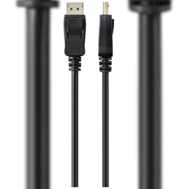 Renkforce DisplayPort Anschlusskabel DisplayPort Stecker, DisplayPort Stecker 2.00 m Schwarz UHD 8K @ 60 Hz DisplayPort-Kabel